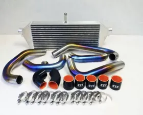 ETS 04-07 Subaru STI Brushed Titanium Front Mount Intercooler Piping Kit Titanium 1.75
