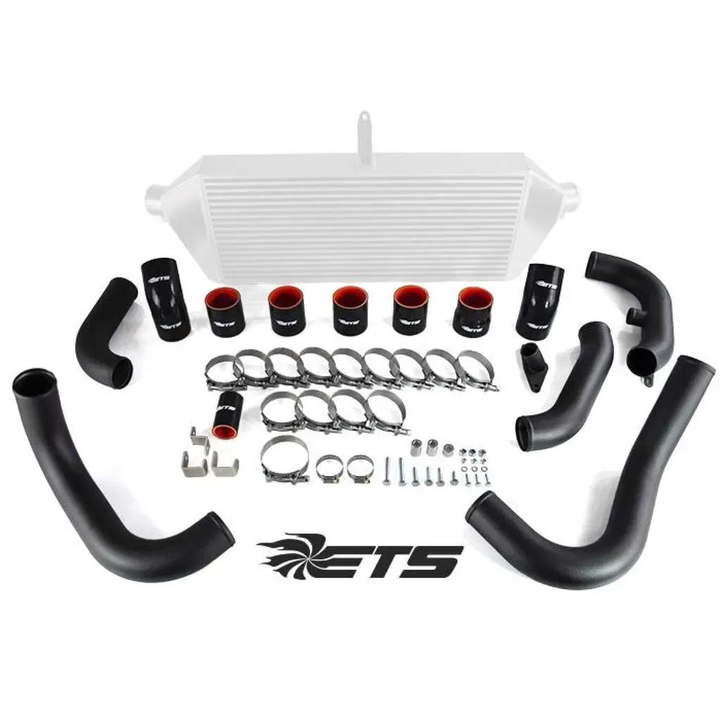 ETS 08-14 Subaru STI Intercooler Piping Wrinkle Black Stock Turbo Stock MAF Stock BOV Wrinkle Black - 200-20-ICP-001