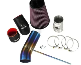 ETS 08-14 Subaru STI Intake Titanium Air Intake Kit Stock MAF Titanium Burned