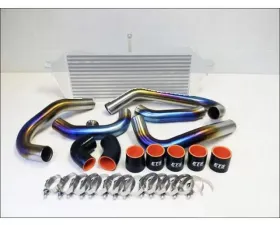 Extreme Turbo Systems Brushed Titanium Stock Turbo Piping Kit w/ Stock BOV Flange Subaru STI 2015+