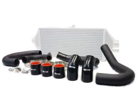 ETS Front Mount Intercooler Piping Kit Wrinkle Black Hot Side - Titanium Burned Cold Side HKS BOV Flange iBR BRZ Manifold Subaru WRX 2015-2021