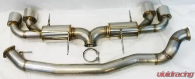 ETS 2009-2021 Nissan GTR 4" Stainless Steel 2 Bolt Exhaust with Mufflers - 300-10-EXH-15