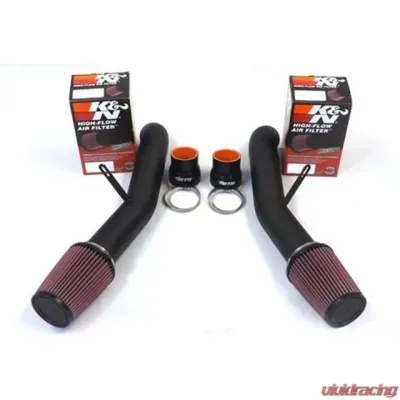 ETS Nissan GTR 2009-2021 Air Intake Kit Stock MAF Stainless Steel Wrinkle Black - 300-10-INT-01