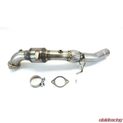 ETS Ford Focus RS Downpipe w/ GESI High Flow Cat Direct Fit To ETS Exhaust - 400-10-EXH-001