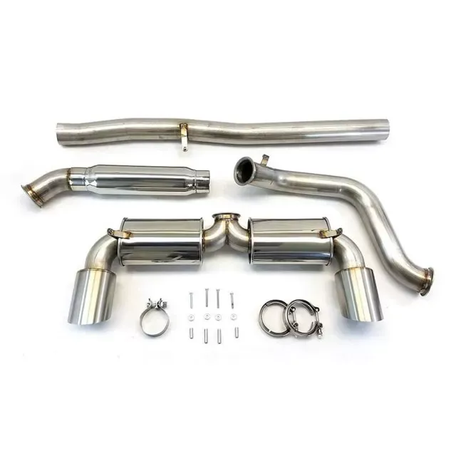 ETS Ford Focus RS Exhaust System Mufflers No Resonator w/ Valve Simulator - 400-10-EXH-003