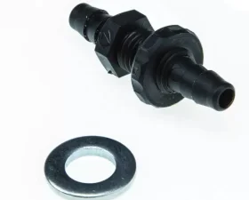 Bulkhead Vacuum Fitting 1/8 to 1/16 Inch Black Nylon DIYAutoTune