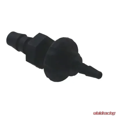Bulkhead Vacuum Fitting 1/8 to 1/16 Inch Black Nylon DIYAutoTune - Blkhead1/8x1/16