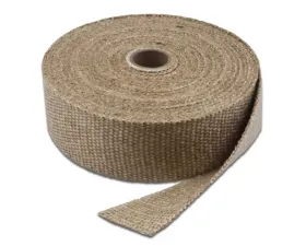 Exhaust Wrap 100 Foot x 6 Inch Natural Color Up To 2000 Degree F Short Roll Thermo Tec