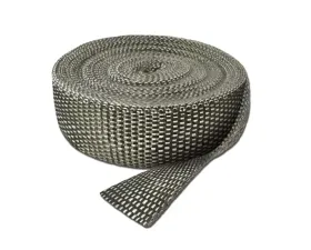 Exhaust Wrap 50 Foot x 1 Inch Platinum Weave Lock Up To 1800 Degree F Rogue Series Thermo Tec