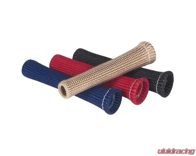 Plug Wire Sleeve Braided 6 x .375 Inch Up to 750 Degree F Red 6 Pack Thermo Tec - 14271