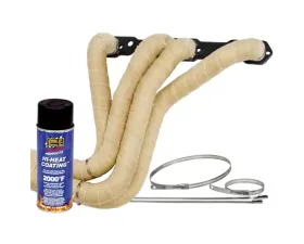 Exhaust Wrap 2 Inch x 50 Foot Natural Color 1 Roll Kit Up to 2000 Degree F Motorcycle/4 Cyl Applications Thermo Tec