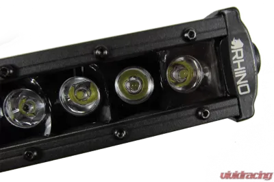 Rhino Lights 43.5 Inch LED Light Bar Single Row Curved 3D Cree LED Light Bar Flood Beam - 3D-3CSE05210