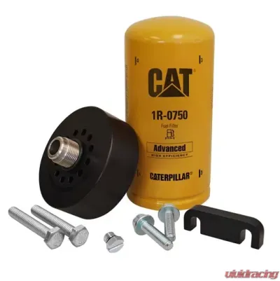 XDP CAT Adapter with 1R-0750 Filter Bleeder Screw & Spacer GM 6.6L Duramax XDP 2001-2016 - XD171