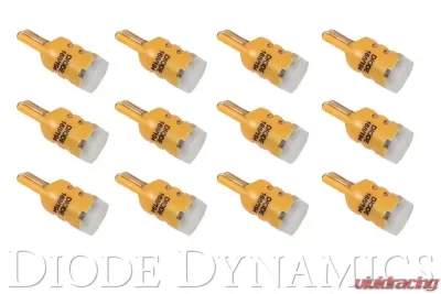 Diode Dynamics 194 LED Bulb HP5 LED Amber Set of 12 - DD0025TW