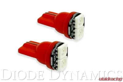 Diode Dynamics 194 LED Bulb SMD2 LED Red Pair - DD0036P