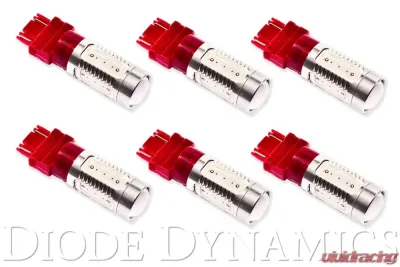 Diode Dynamics 3157 LED Bulb HP11 LED Red Set of 6 - DD0051H