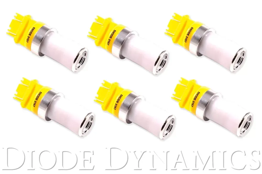 Diode Dynamics 3157 LED Bulb HP48 LED Amber Set of 6 - DD0055H