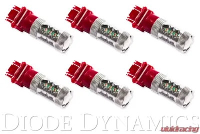 Diode Dynamics 3157 LED Bulb XP80 LED Red Set of 6 - DD0059H