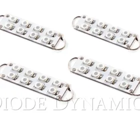 Diode Dynamics 44mm SML8 LED Bulb Amber Set of 4