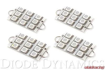 Diode Dynamics 44mm SML9 LED Bulb Amber Set of 4 - DD0103Q