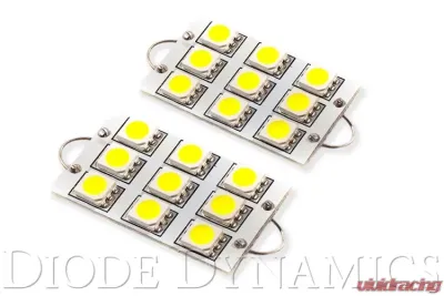 Diode Dynamics 44mm SML9 LED Bulb Red Pair - DD0105P