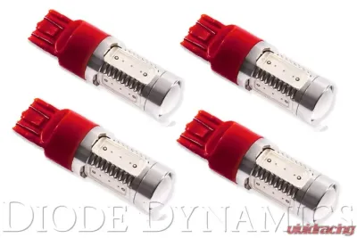 Diode Dynamics 7443 LED Bulb HP11 LED Red Set of 4 - DD0108Q