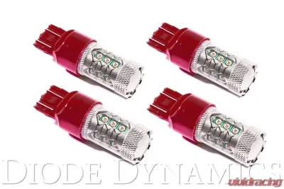 Diode Dynamics 7443 LED Bulb XP80 LED Red Set of 4 - DD0115Q