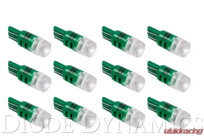 Diode Dynamics 194 LED Bulb HPHP3 LED Green Set of 12 - DD0203TW