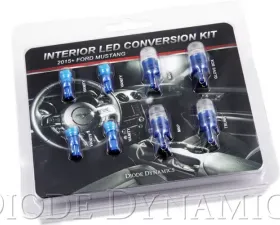 Diode Dynamics Stage 1 Interior Light Kit - Blue Ford Mustang 2015-2017