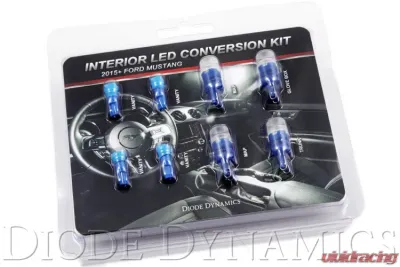 Diode Dynamics Stage 1 Interior Light Kit - Blue Ford Mustang 2015-2017 - DD0221