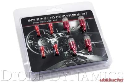 Diode Dynamics Stage 2 Interior Light Kit - Red Ford Mustang 2015-2017 - DD0224