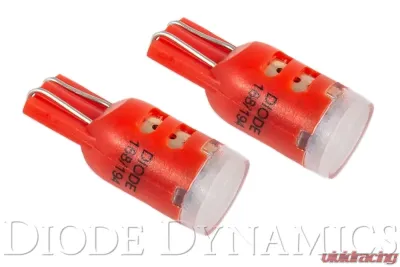 Diode Dynamics 194 LED Bulb HP5 LED Red Short Pair - DD0337P