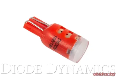 Diode Dynamics 194 LED Bulb HP5 LED Red Short Single - DD0337S