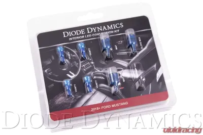 Diode Dynamics Stage 2 Interior LED Light Kit - Blue Ford Mustang 2018-2019 - DD0356
