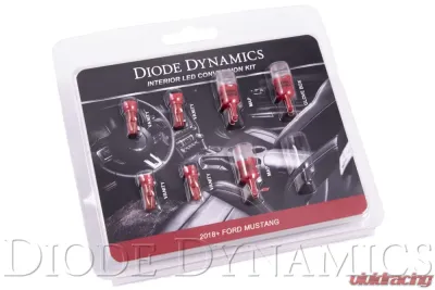 Diode Dynamics Stage 1 Interior LED Light Kit - Red Ford Mustang 2018-2019 - DD0357