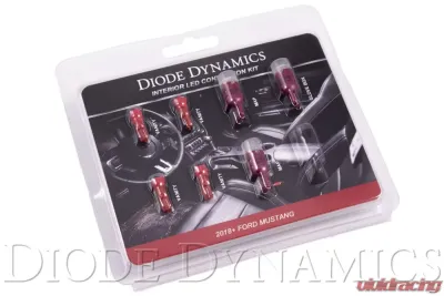 Diode Dynamics Stage 2 Interior LED Light Kit - Red Ford Mustang 2018-2019 - DD0358