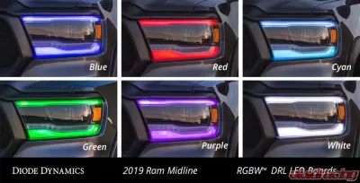 Diode Dynamics RGBW DRL Boards Ram Midline 2019-2023 - DD2255