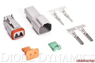 Diode Dynamics Deutsch Connector Kit 2-Pin 16-22 Gauge - DD4038