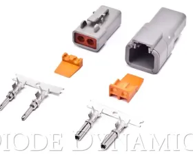 Diode Dynamics Deutsch Connector Kit 2-Pin 12-14 Gauge
