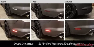 Diode Dynamics LED Sidemarkers - Clear Set Ford Mustang 2015-2023 - DD5002