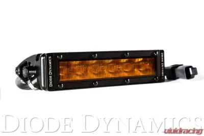Diode Dynamics 6 Inch LED Light Bar Single Row Straight SS6 Amber Wide Light Bar Single - DD5044S