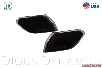 Diode Dynamics Sidemarkers Smoked Set Jeep JL Wrangler | Gladiator 2018-2023 - DD5070