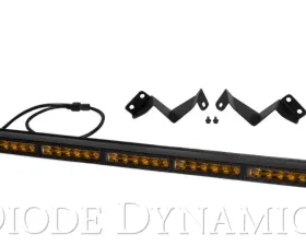 Diode Dynamics 30 Inch LED Light Bar Kit Stealth Amber Driving Toyota Tacoma 2016-2023