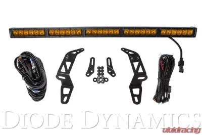 Diode Dynamics SS30 Bumper LED Kit Amber Driving Single Jeep JL Wrangler | Gladiator 2018-2023 - DD6080