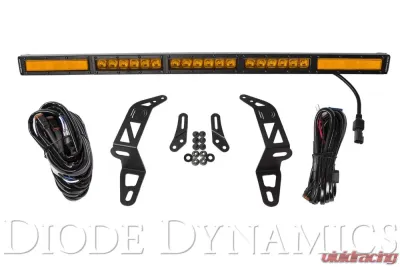 Diode Dynamics SS30 Bumper LED Kit Amber Combo Single Jeep JL Wrangler | Gladiator 2018-2023 - DD6082