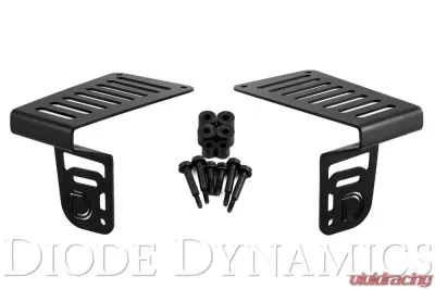 Diode Dynamics Cowl Bracket Kit Jeep JL Wrangler | Gladiator 2018-2023 - DD6089