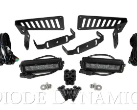 Diode Dynamics Stage Series 6 Inch Cowl LED Kit White Driving Jeep JL Wrangler | Gladiator 2018-2023