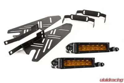 Diode Dynamics SS Fog Kit'sS 6.0"Amber Wide Ford Raptor 2017-2020 - DD6217