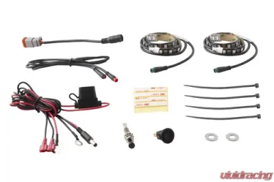Diode Dynamics RGBW Engine Bay Strip Kit 2pc Multicolor - DD0440