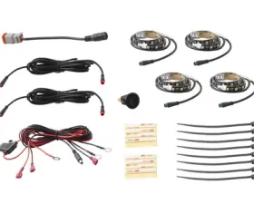 Diode Dynamics RGBW Grille Strip Kit 4pc Multicolor